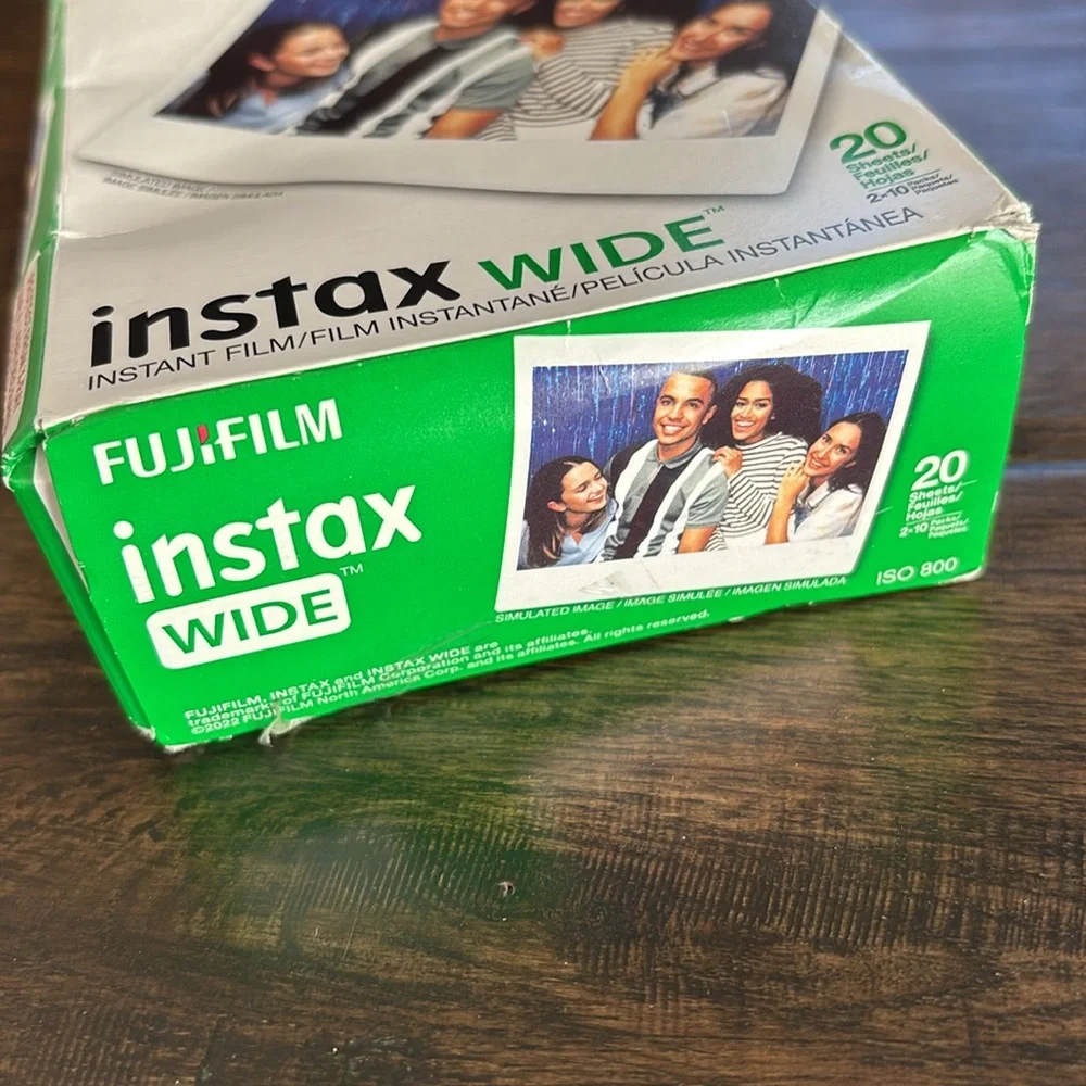 20 Sheets Prints Fujifilm Instax Wide Instant Color‎ Film